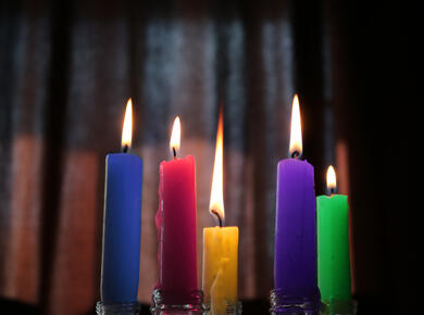 colorful candle